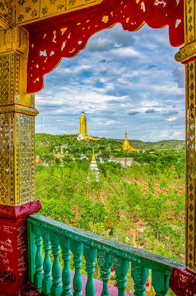 Laykyun Sekkya Buddha, Myanmar. Worlds tallest standing Buddha statue is 116 m high with 31 floors